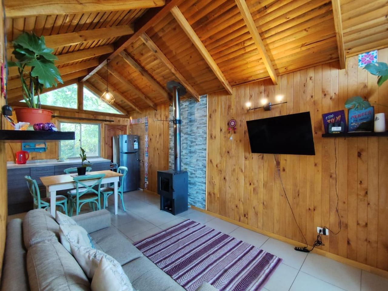Cabanas Ayalen Con Vista Al Lago ปูกอน ภายนอก รูปภาพ