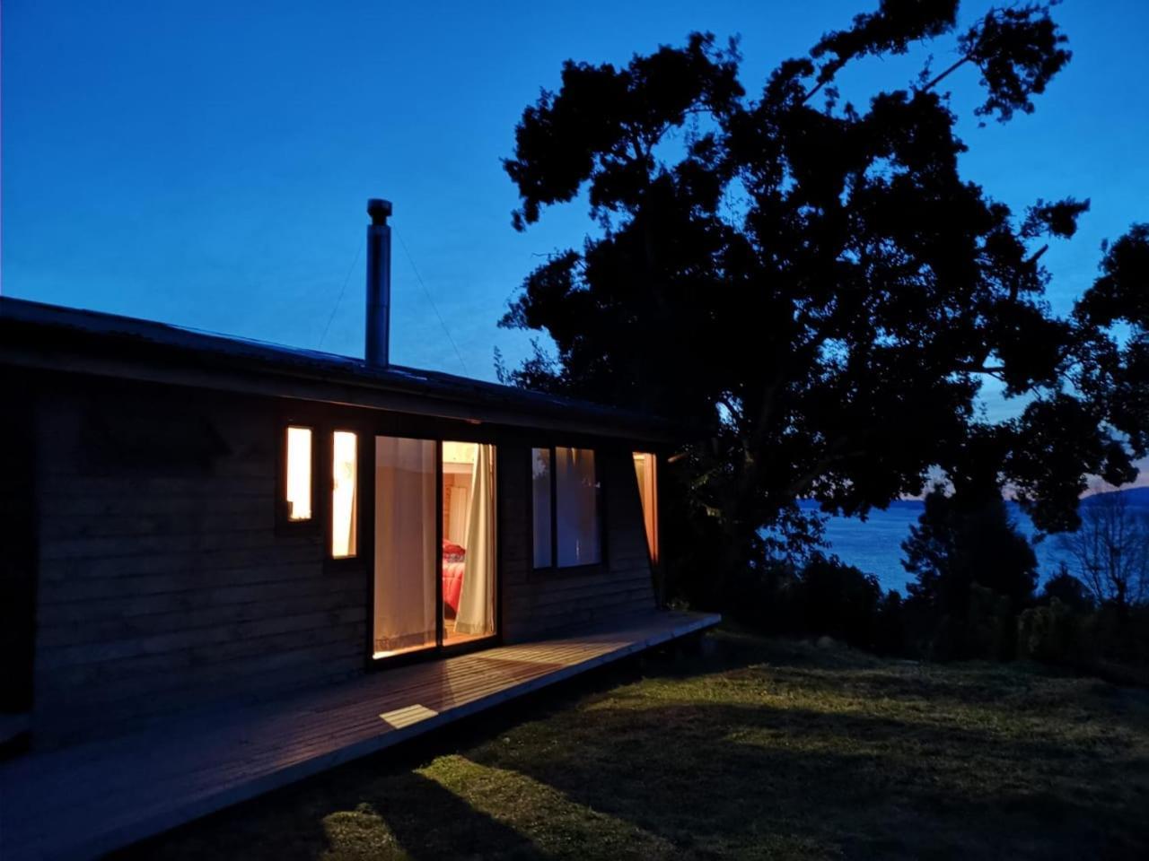Cabanas Ayalen Con Vista Al Lago ปูกอน ภายนอก รูปภาพ