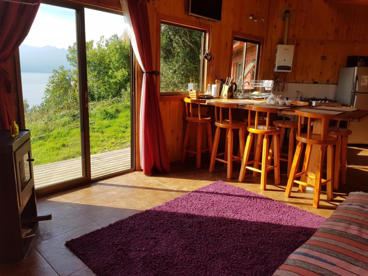 Cabanas Ayalen Con Vista Al Lago ปูกอน ภายนอก รูปภาพ