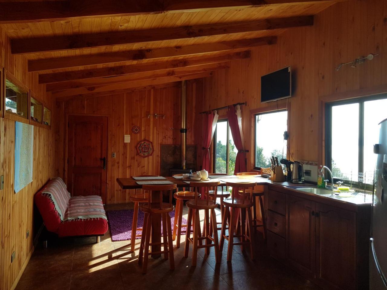 Cabanas Ayalen Con Vista Al Lago ปูกอน ภายนอก รูปภาพ